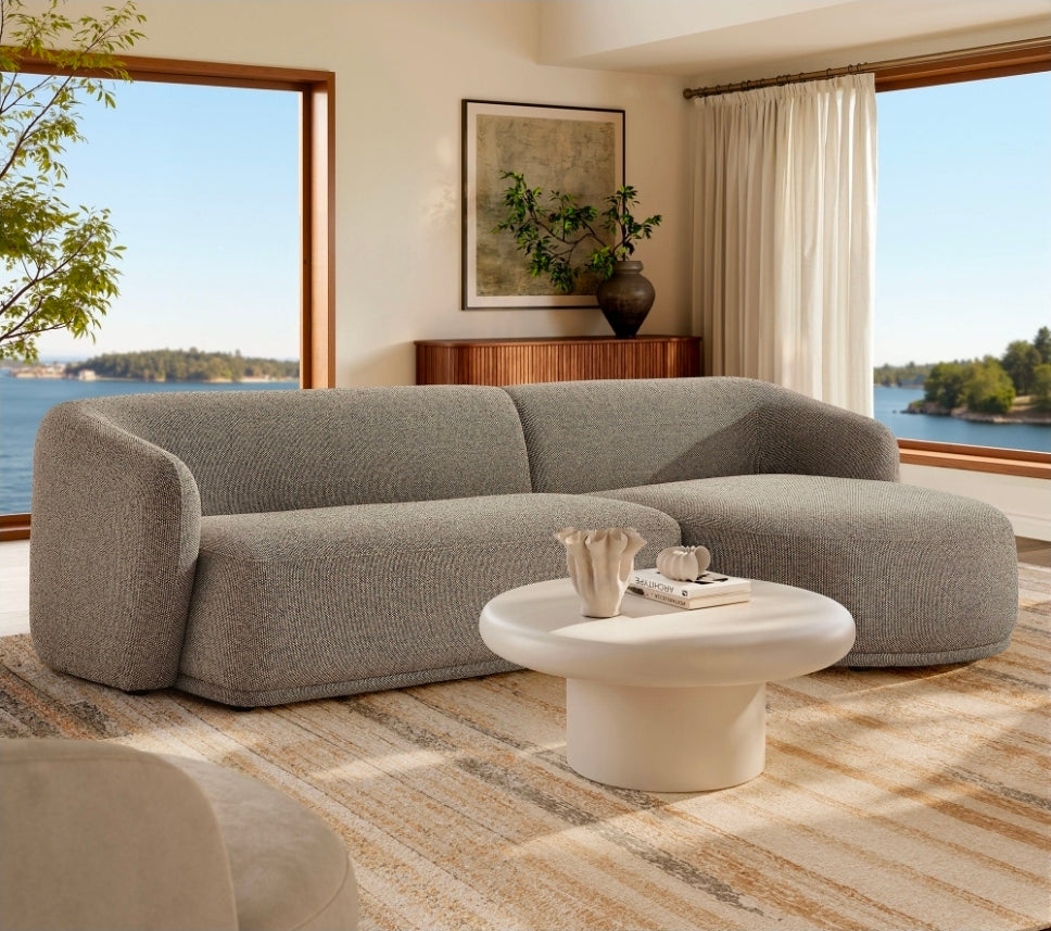 Faye sectional - Mushroom