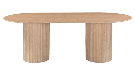 Petra 87" Travertine Dining Table