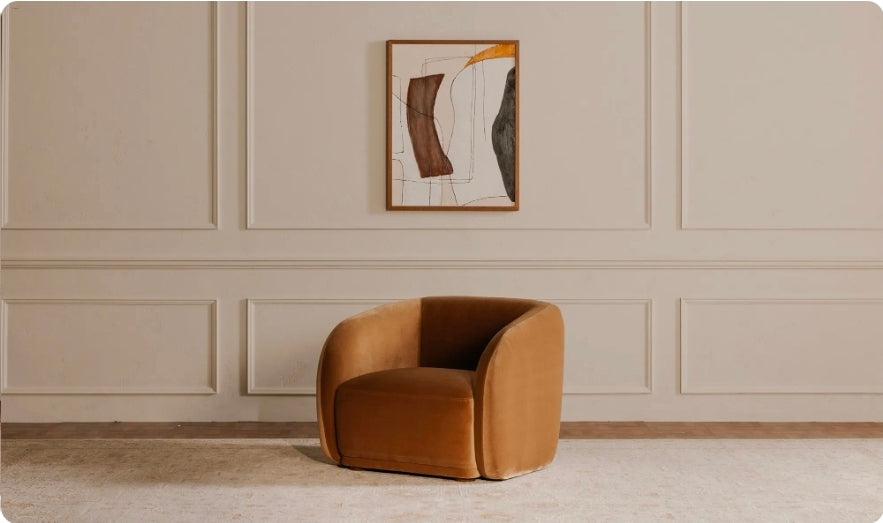 Maas Faux Mohair Chair