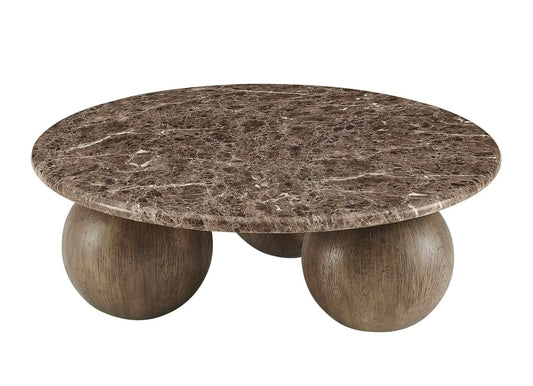 Madison Spherical Faux Marble Coffee Table