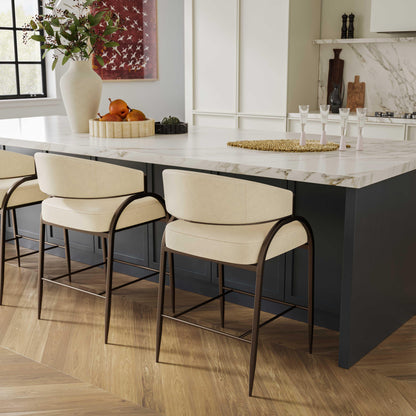 Kobe Leather Counter Stool