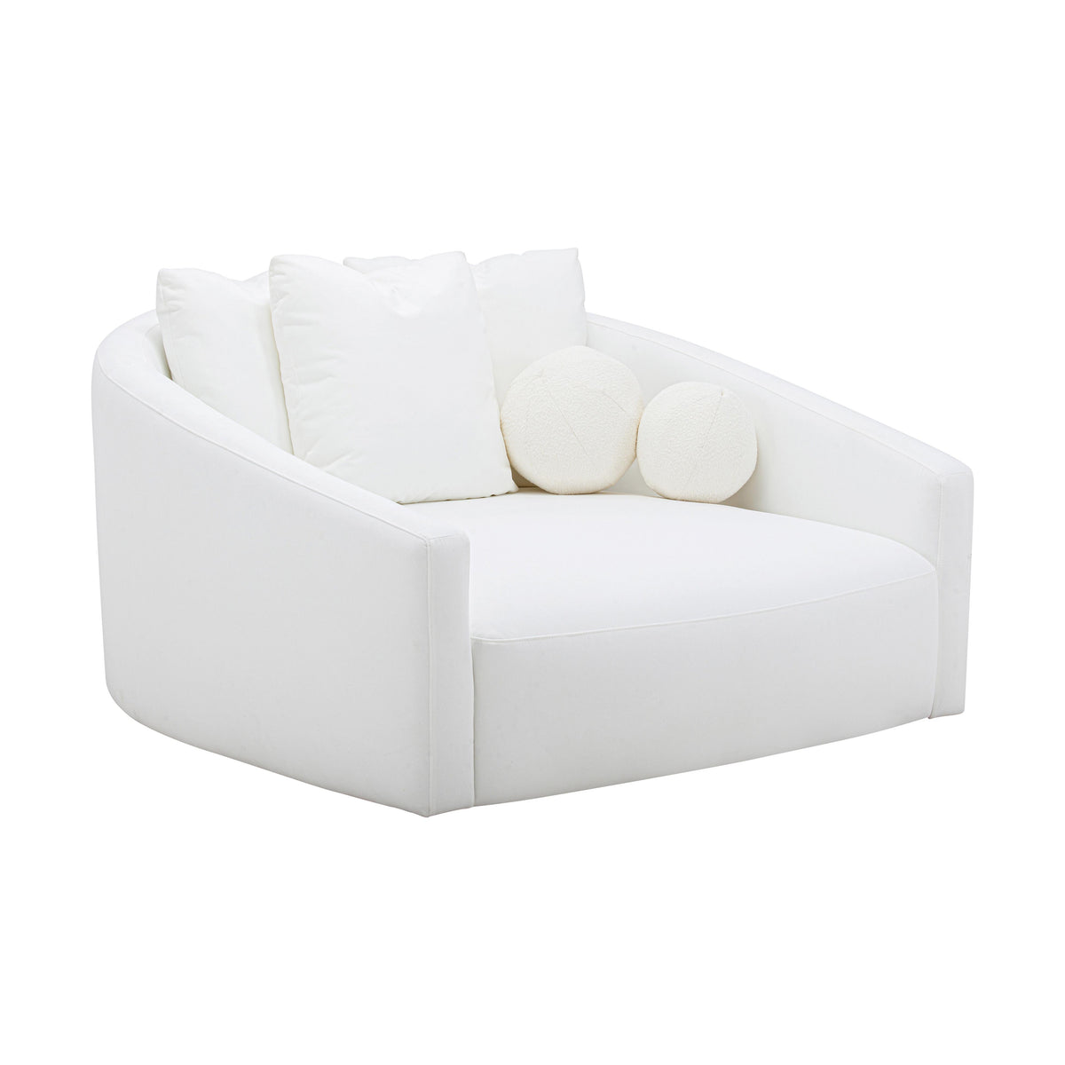 Hanim Cream Performance Fabric Daybed