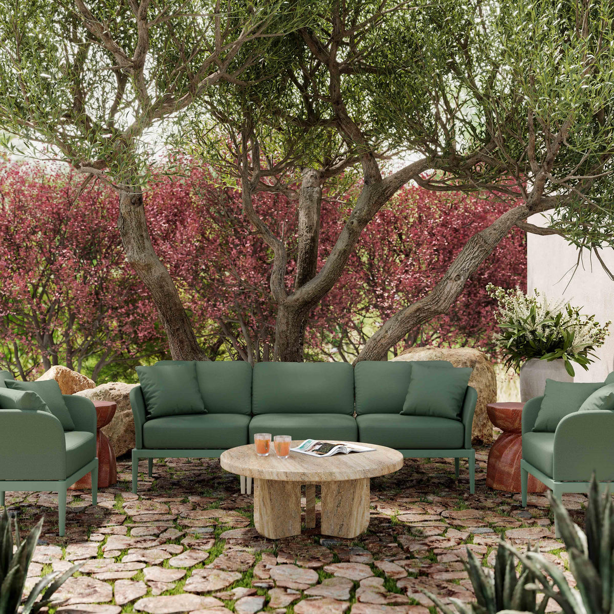 Kapri Moss Green Outdoor Armchair