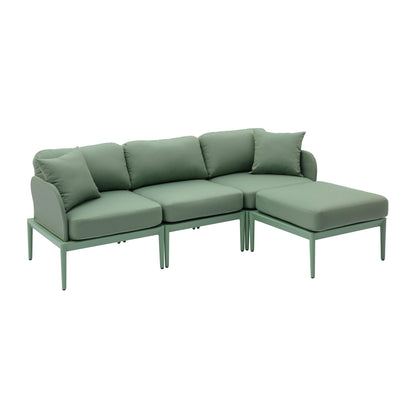 Kapri Moss Green Modular Outdoor Sectional