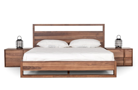 Queen Nova Domus Berlin - Modern Walnut Bedroom Set