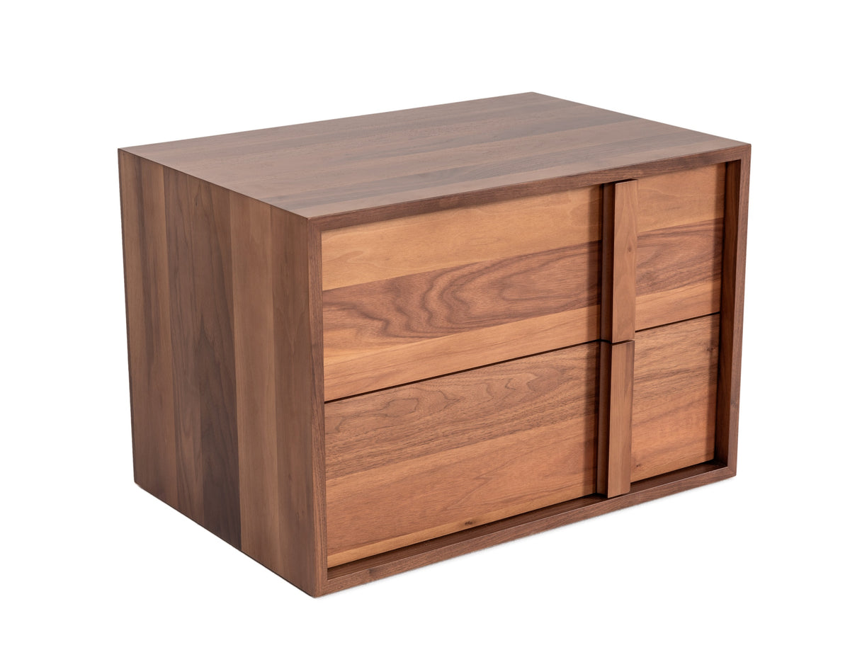 Nova Domus Berlin - Modern Walnut Nightstand