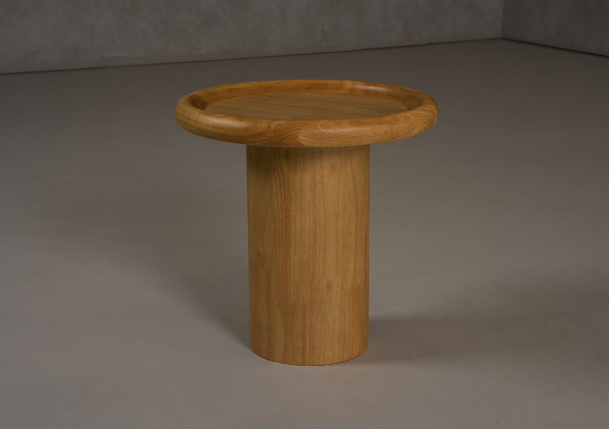 Modrest Electra - Modern Round Rubberwood End Table
