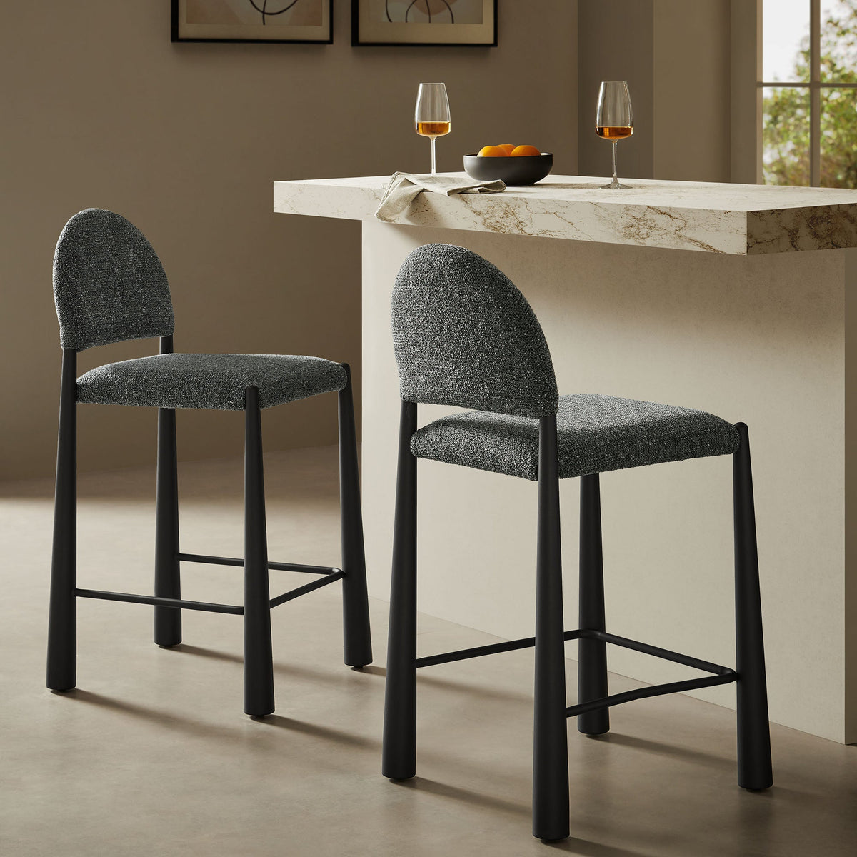 Julian Stool - Black Anthracite