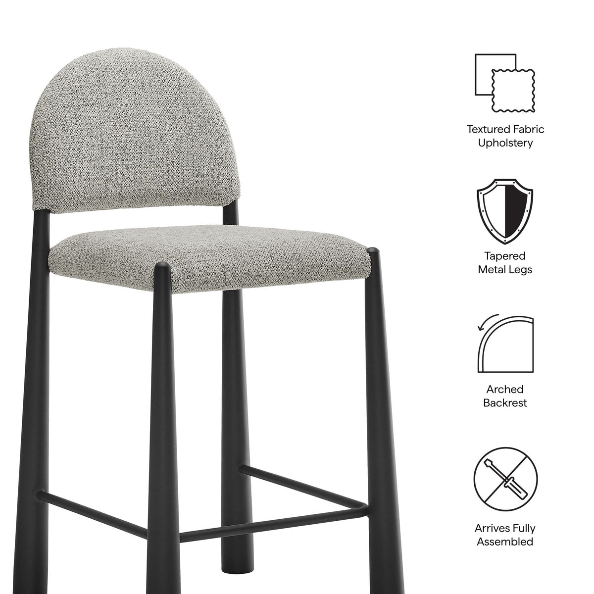 Julian Stool - Black Camel