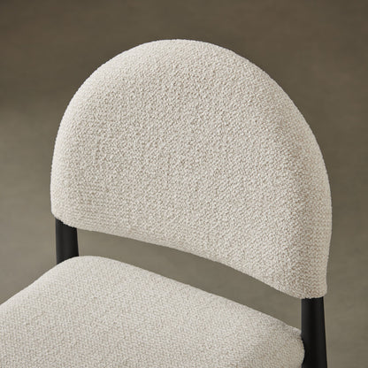 Julian Stool - Black Cream