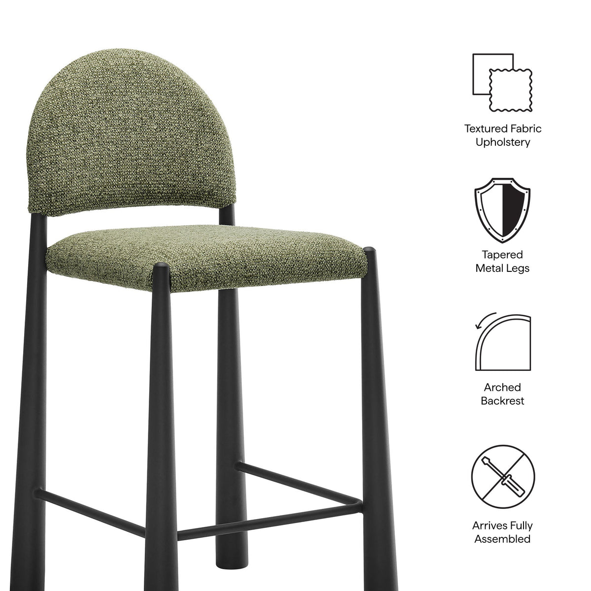 Julian Stool - Black Leaf