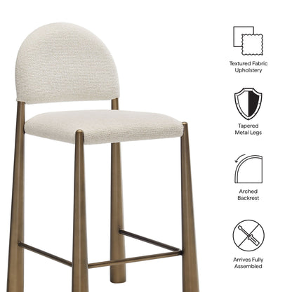 Julian Stool - Brass Cream