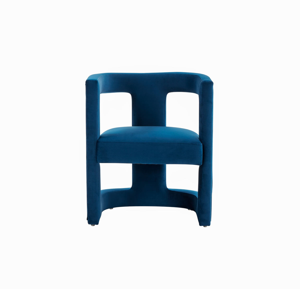Modrest Kendra - Modern Blue Fabric Accent Chair