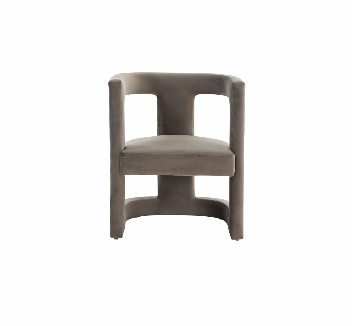 Modrest Kendra - Modern Grey Fabric Accent Chair